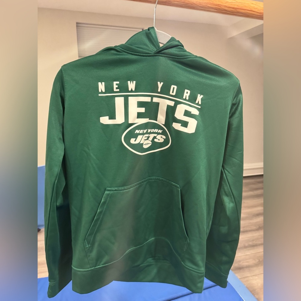 Team Apparel - boys green NY Jets sweatshirt- size XL